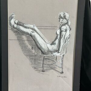 Monochrome Sketch Art Print